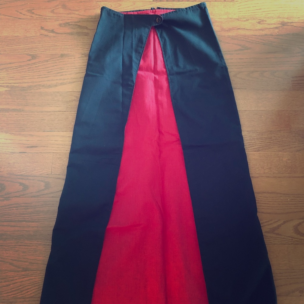 Block Color Maxi Skirt
